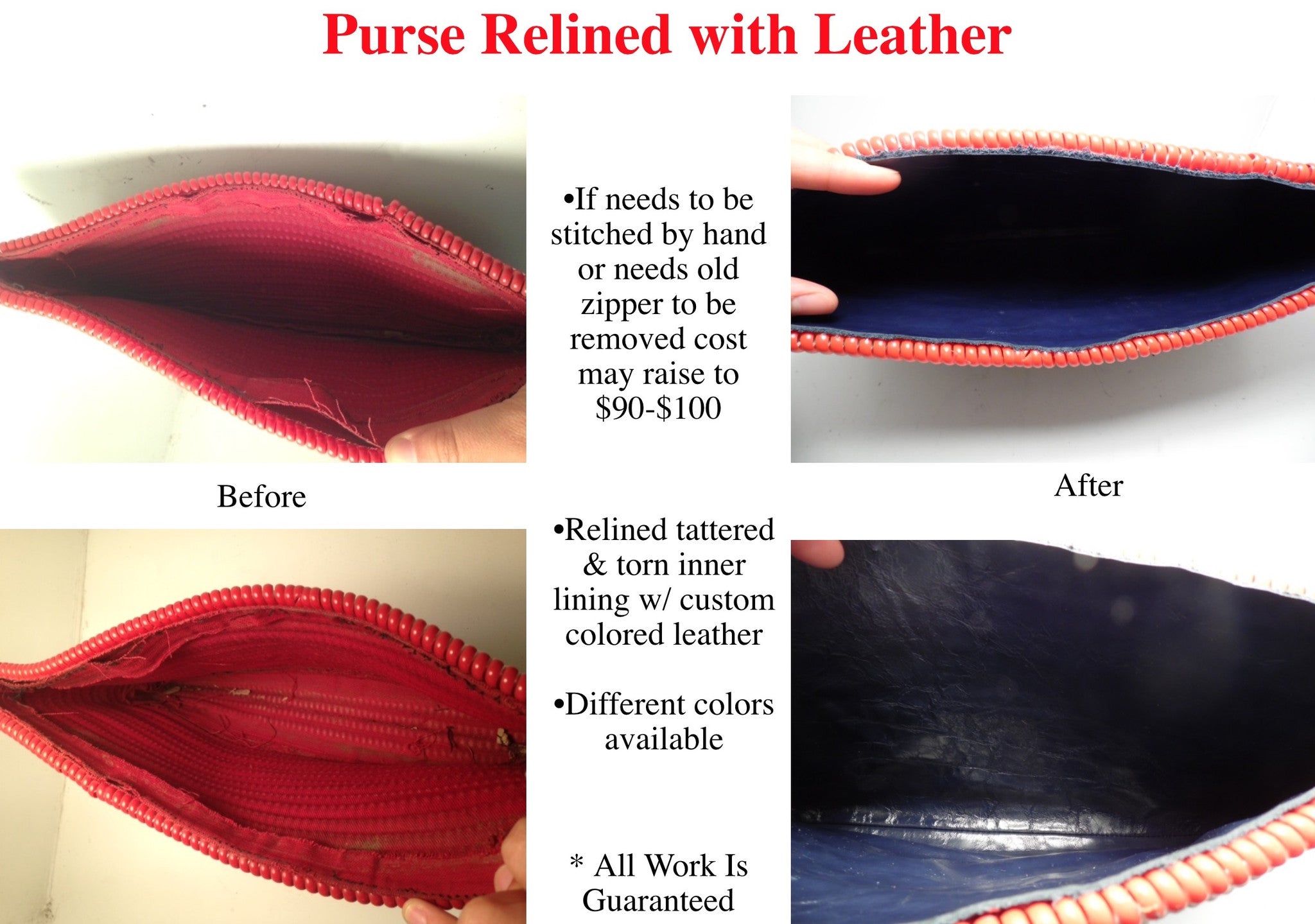 How to remove inner lining from Louis Vuitton bag